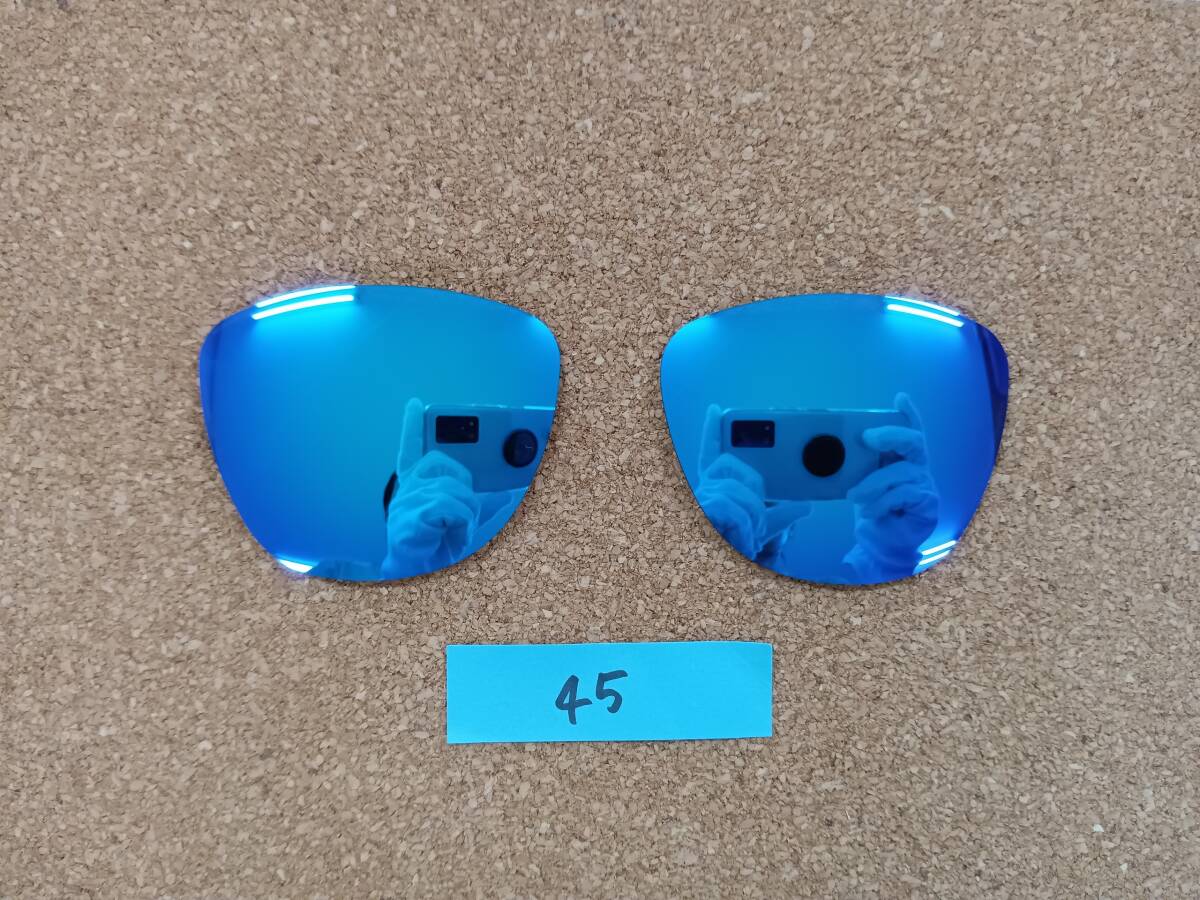 高評価 オークリー サングラス フロッグスキン frogskins 偏光レンズ 交換レンズ kaomg45 ブルー ミラー OAKLEY 新品 