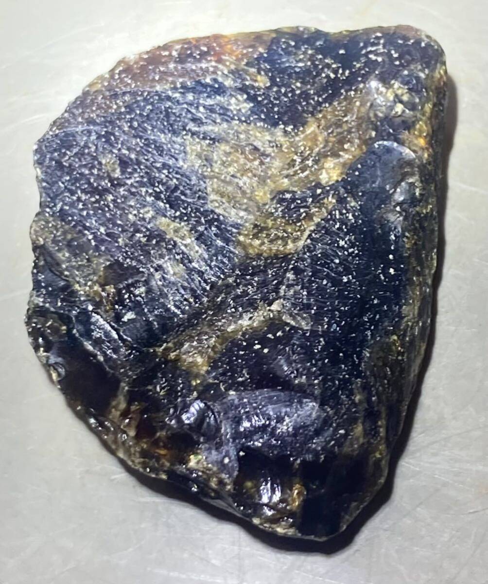 インドネシア スマトラ島産天然ブルーアンバー原石25.38g綺麗^ ^の画像3