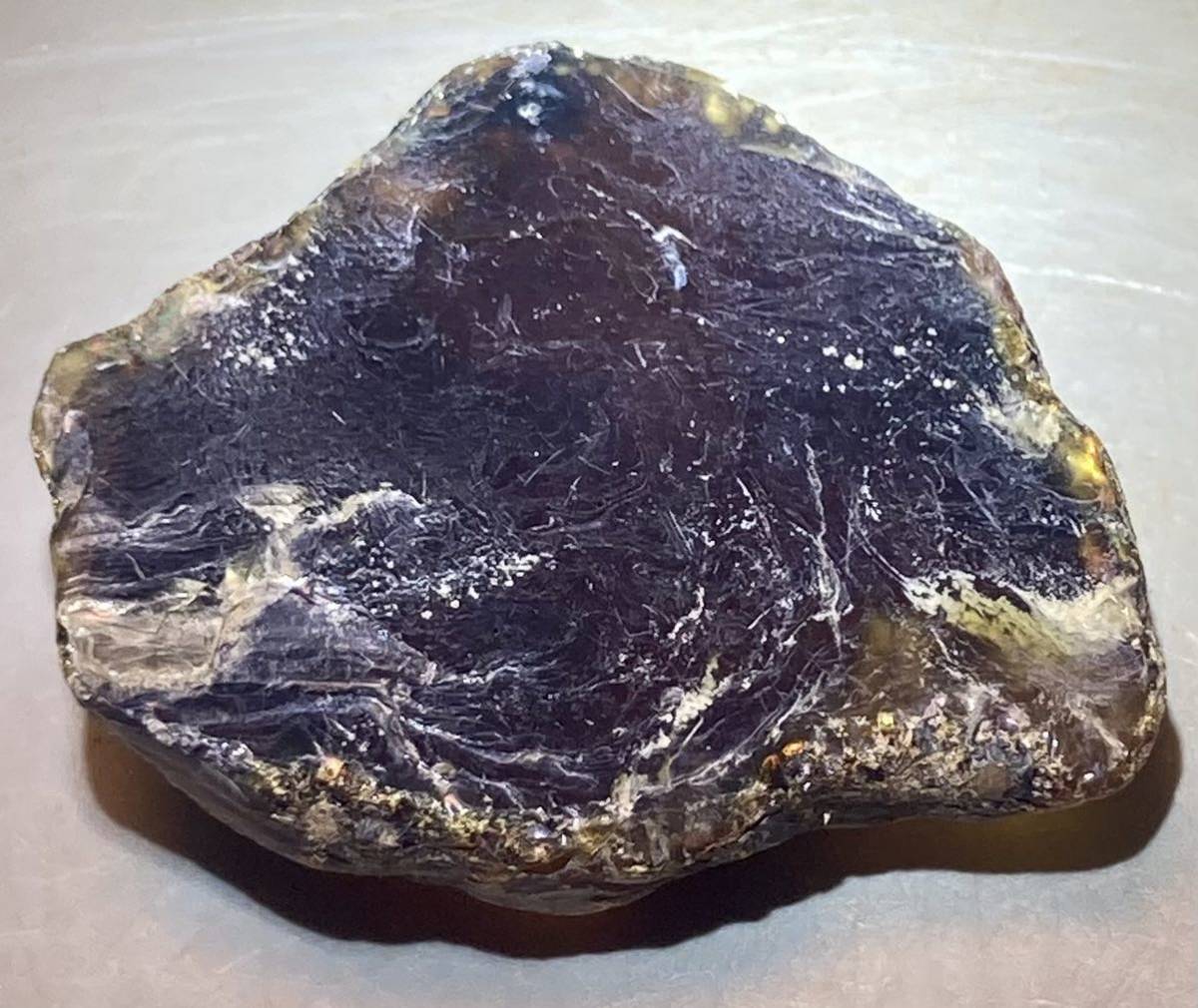 インドネシア スマトラ島産天然ブルーアンバー原石23.32g綺麗^ ^の画像1