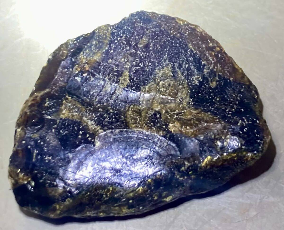 インドネシア スマトラ島産天然ブルーアンバー原石25.38g綺麗^ ^の画像9