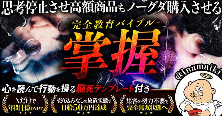 ★【なまいきくん】掌握〜思考停止させ高額商品もノーグダ購入させる完全教育バイブル〜★定価69800円★打ち切り前のご購入下さい★の画像1