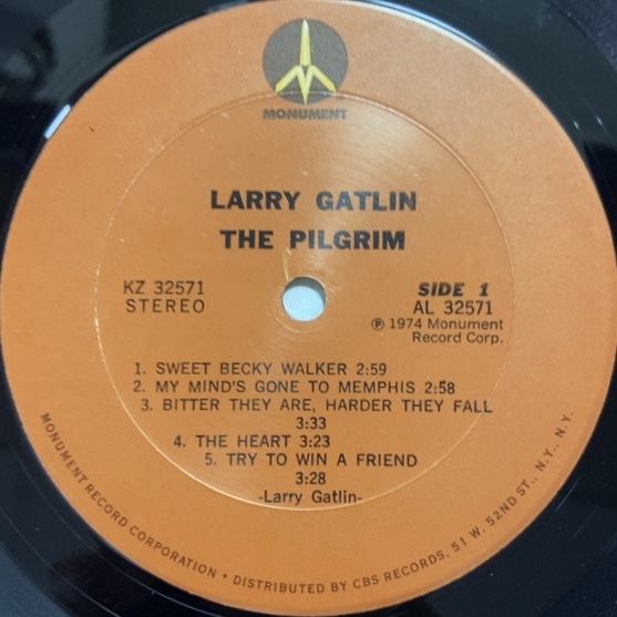 LARRY GATLIN THE PILGRIM LP