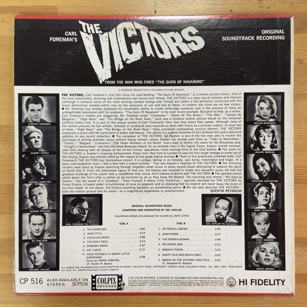 O.S.T. SOL KAPLAN THE VICTORS LP_画像2