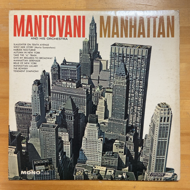 MANTOVANI AND HIS ORCHESTRA MANHATTAN LP_画像1