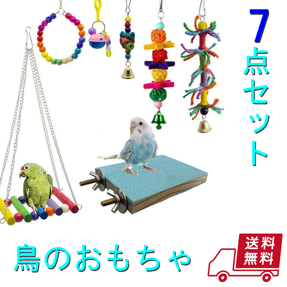  new goods bird toy bird. toy 7 point set parakeet parrot swing bird. playing place hanging weight lowering type toy .. toy combination shelves pcs HAMMARS