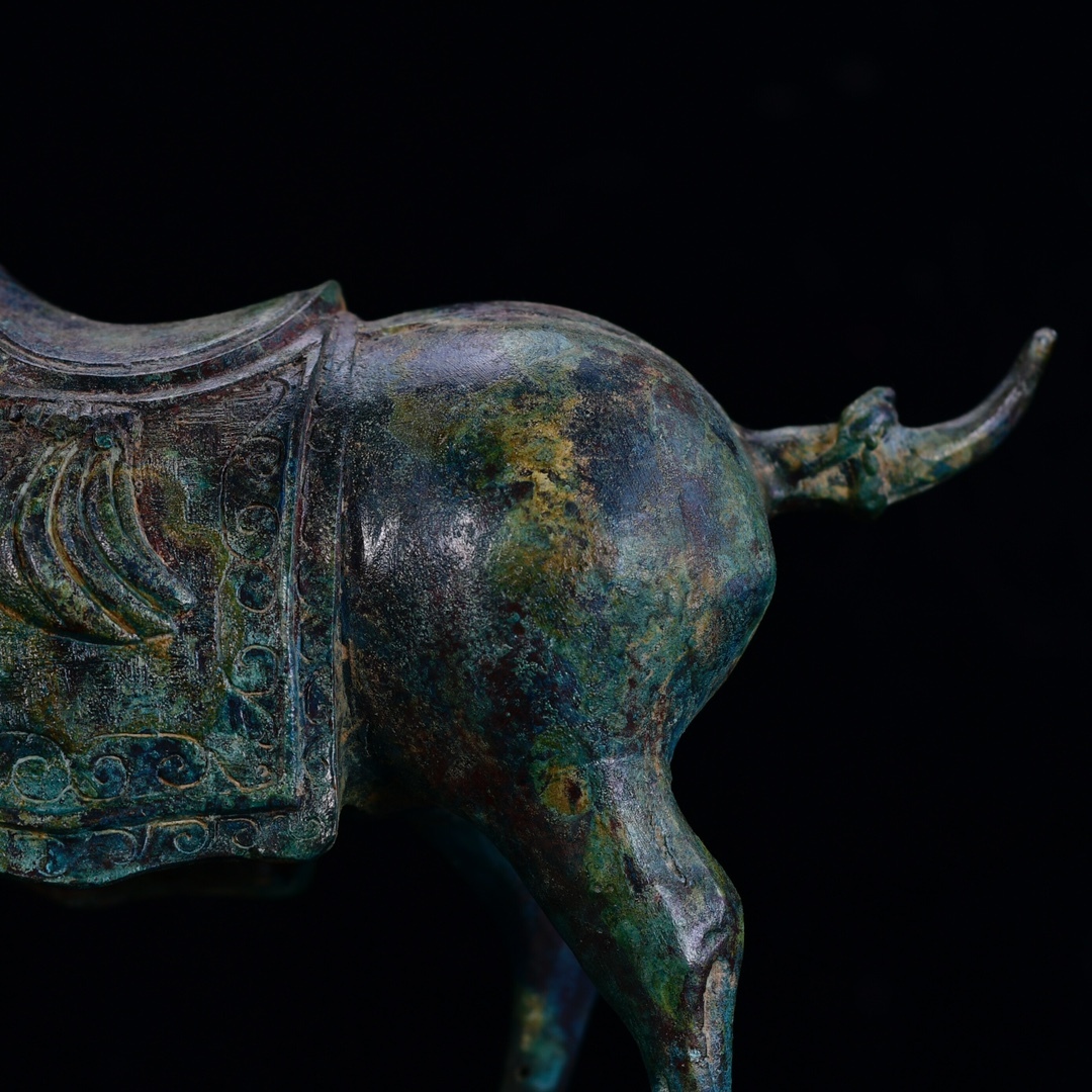 珍藏 中国戦国時代の青銅馬です 青銅器 時代物 中國古美術 置物 賞物 唐物 DYW16_画像8
