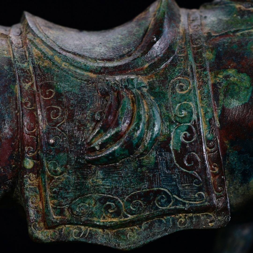 珍藏 中国戦国時代の青銅馬です 青銅器 時代物 中國古美術 置物 賞物 唐物 DYW16_画像9