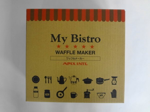 AN24-147 неиспользованный Apix My Bistro Waffle Maker Brown ASW-284 Apix My vistro