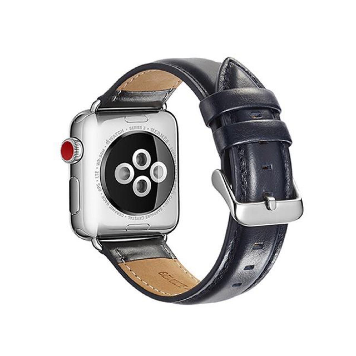 Apple Watch バンド レザー 45mm 44mm メンズ レディース 高品質 交換バンド ベルト アップルウォッチ 革