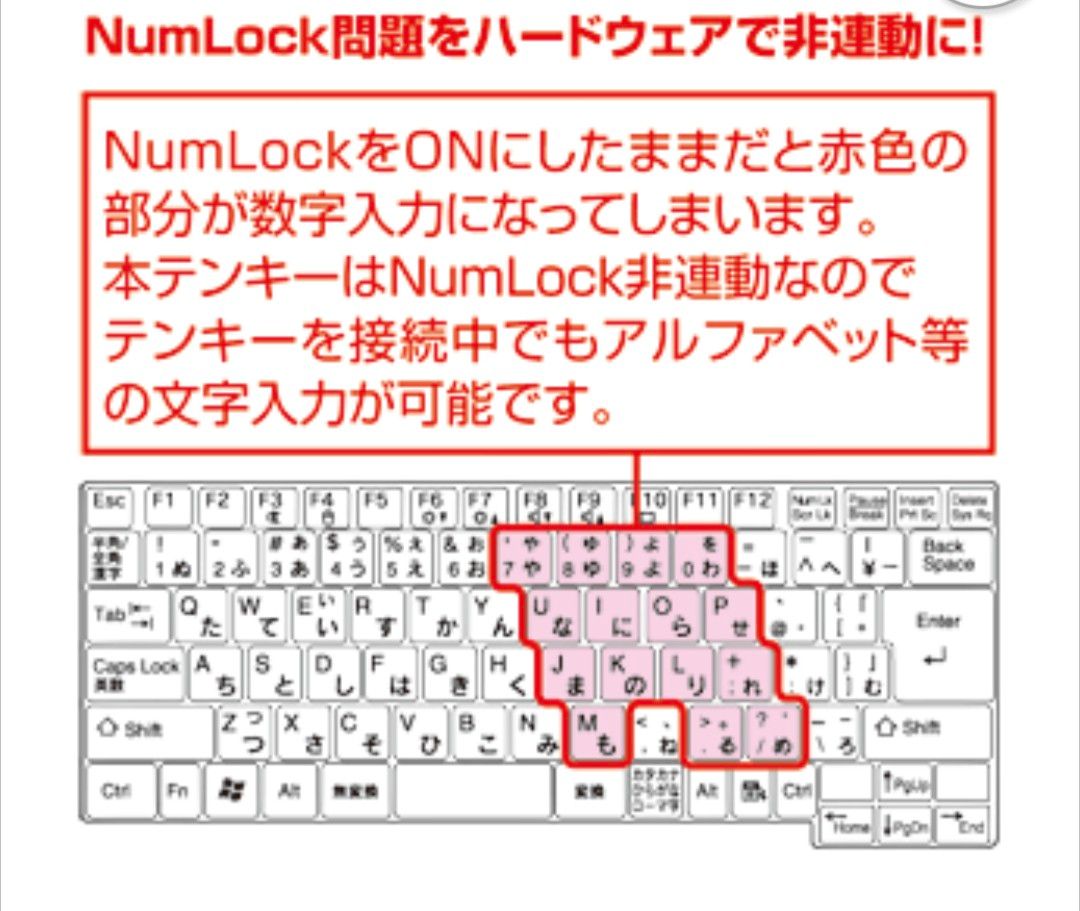 SANWA SUPPLY USB2.0ハブ付きテンキーNT-16UH2PK 