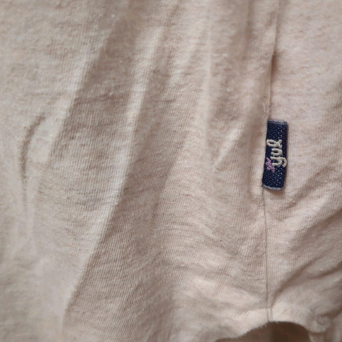 チャイハネyul  メンズロングTシャツ　生成り色　ナチュラル　シンプル定番　　インド製 綿100%