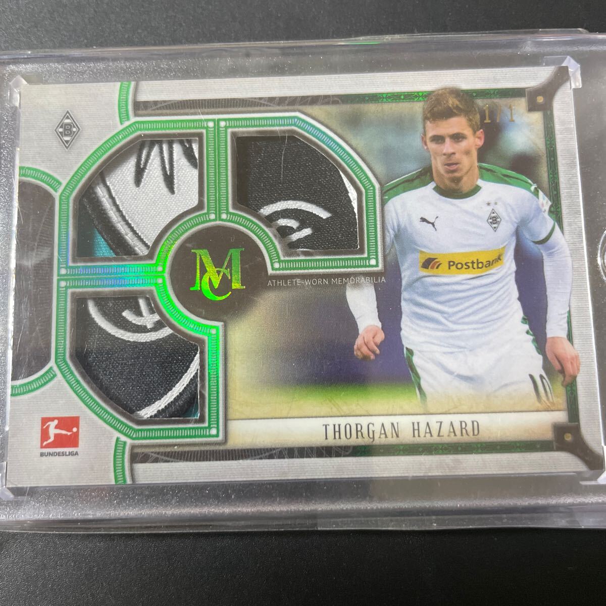 1of1！ 2019 TOPPS MUSEUM COLLECTION THORGAN HAZARD 1/1 relic MEMORABILIA BORUSSIA MG BELGIUMの画像1