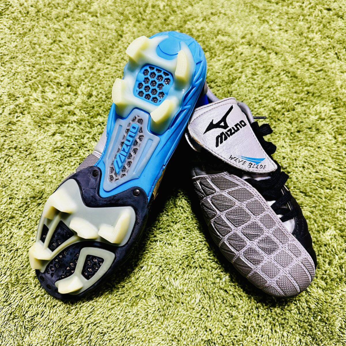 新品 【廃盤】 MIZUNO ウェーブブレード MD 26.5cm サッカー スパイク ミズノ レア 正規品 付属品 シューズキーパー_画像8