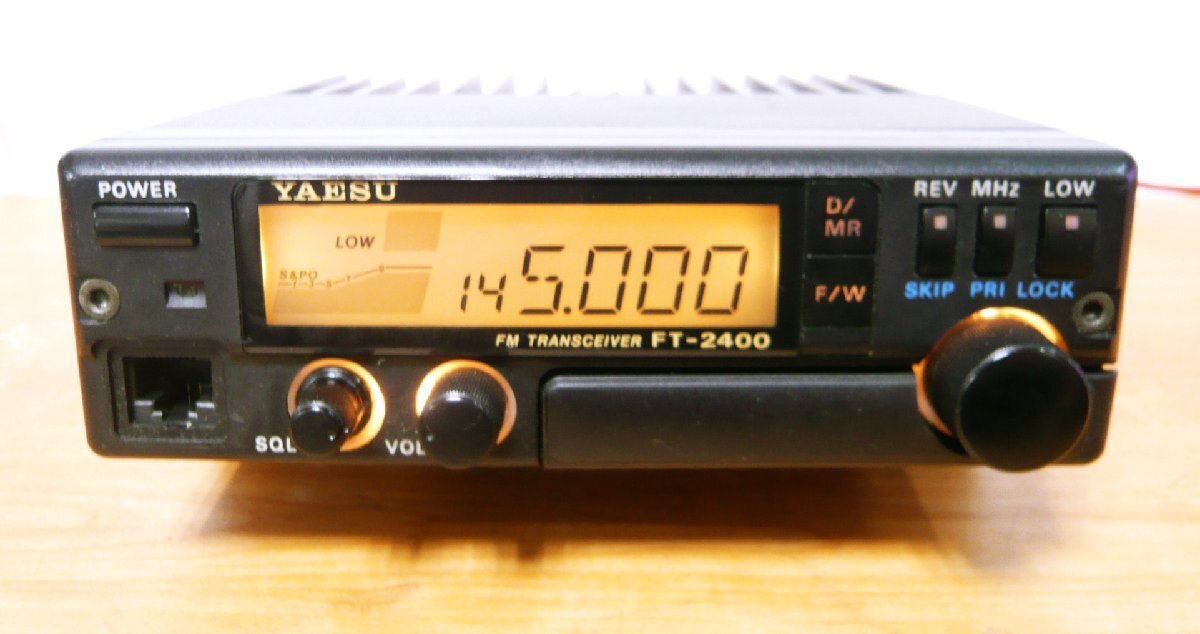 YAESU business standard . close [ FT-2400H] 144M Hz band / superior 50W. real power machine beautiful goods, used 