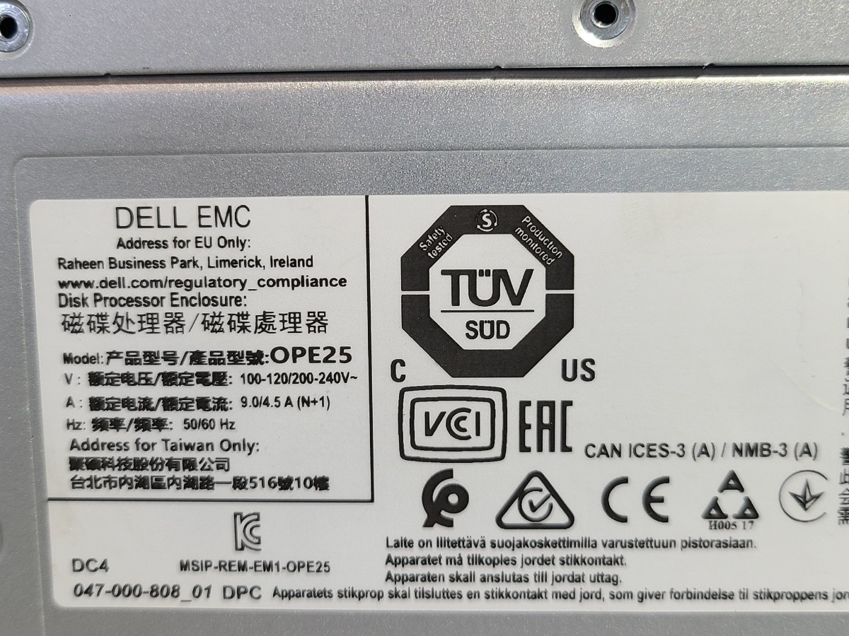 【現状品】管1Z47 DELL EMC OPE25 ドライブエンクロージャー HDD無し 通電OKの画像9