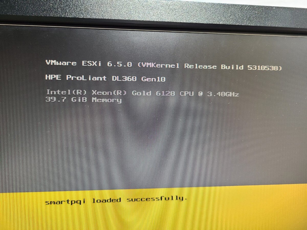 【中古動作品】管1Z106 HPE Pro Liant DL360 Gen10 CPU Xeon Gold 6128 HDD無し、メモリー8GB×5枚 _画像10