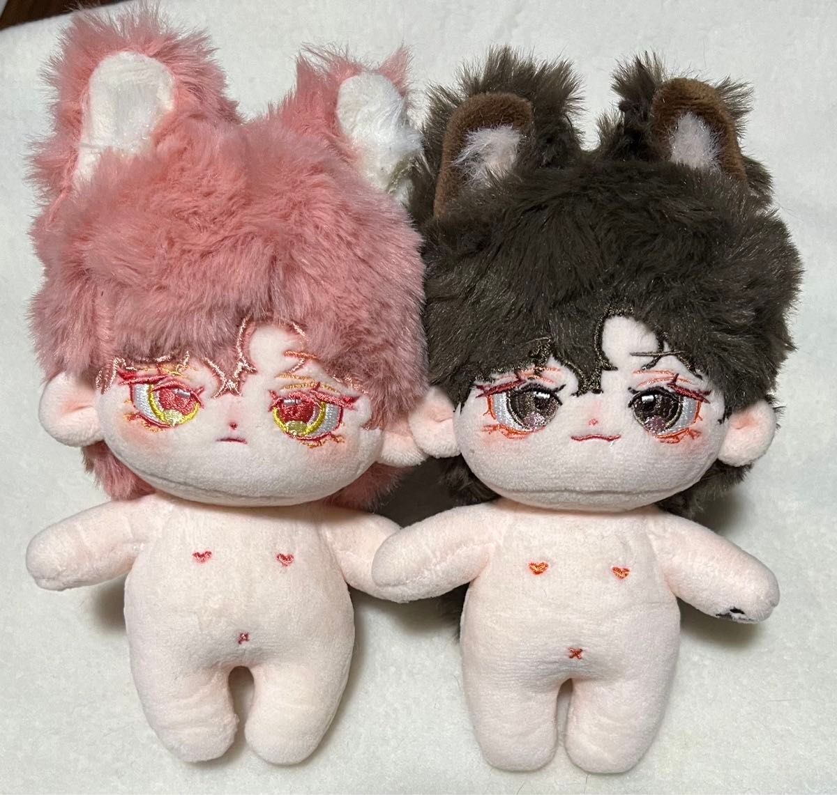 週末値下げ中 無属性ぬいぐるみ 10cm 2体セット ケモ耳 男の子 週末値下げ中 無属性ぬいぐるみ 10cm 2体セット ケモ耳 男の子