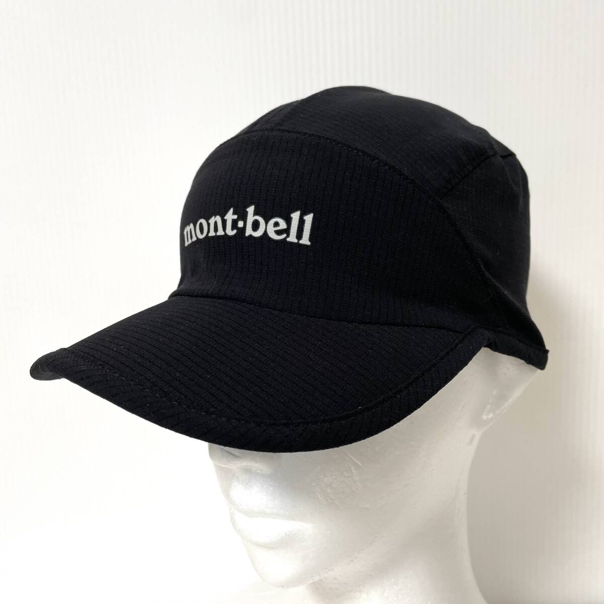 モンベル Mont-bell キャップ ブリーズドット クラッシャブルキャップ 1118688 BK ブラック 男女兼用 Sサイズ 54-56cmの画像1