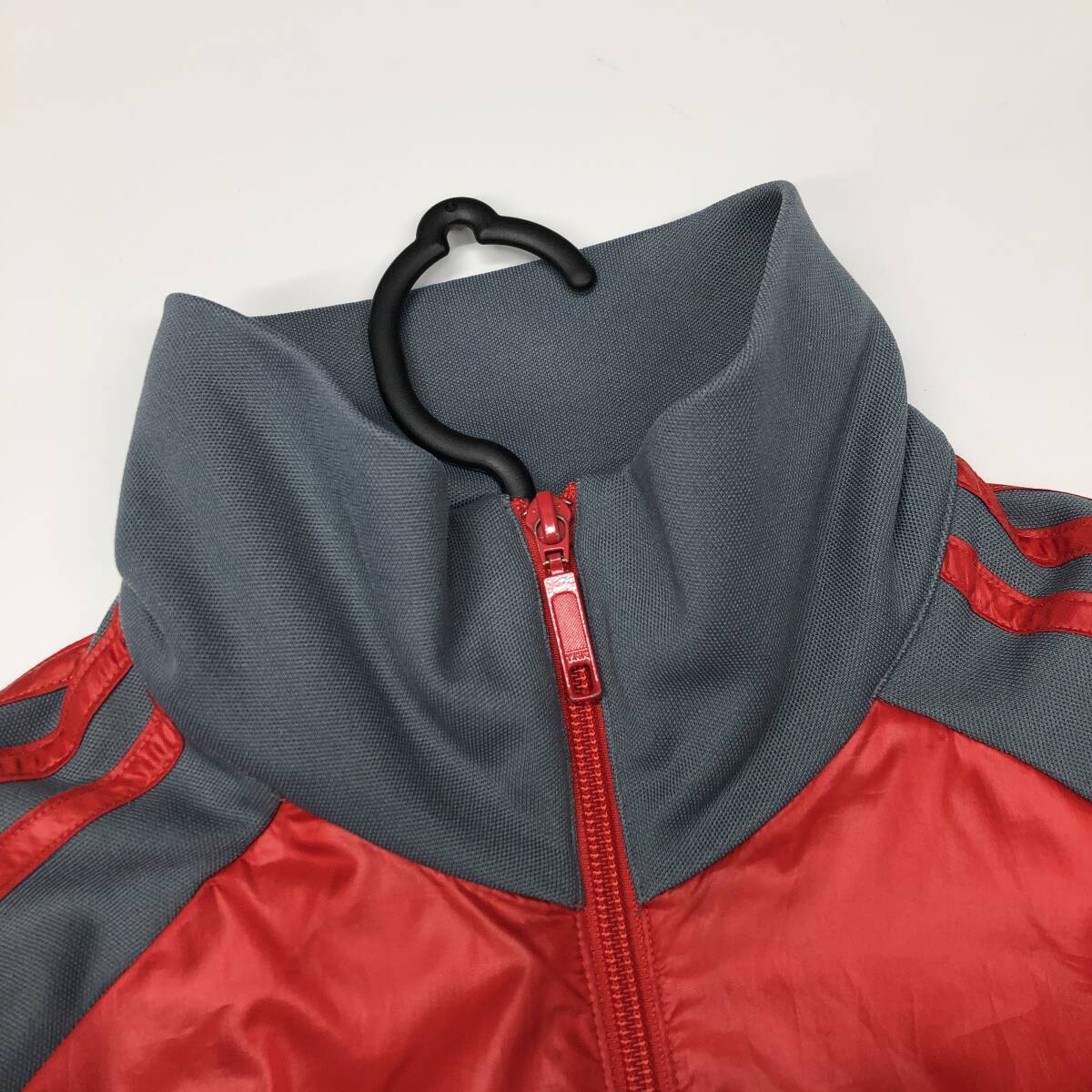 アディダス adidas トラックジャケット ジャージ グレー レッド アディダス adidas トラックジャケット ジャージ グレー レッド