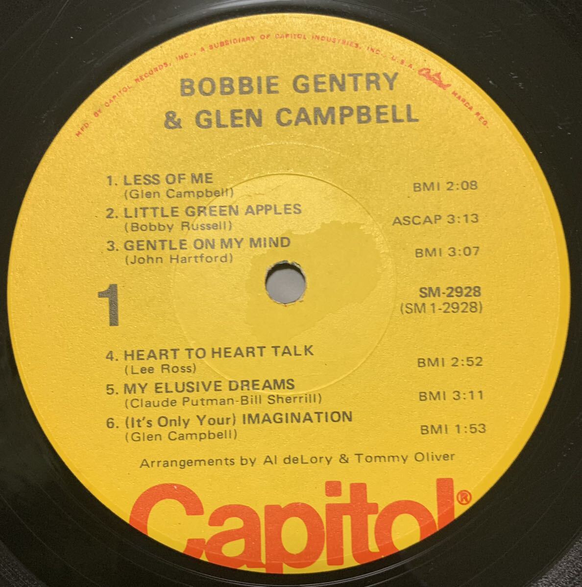 ★US/LP/Bobbie Gentry And Glen Campbell/SM2928/1973年/レコード_画像4