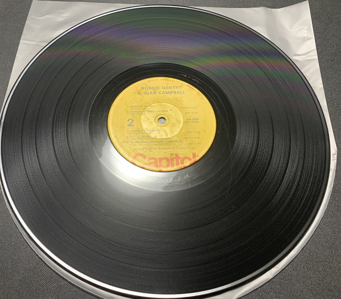★US/LP/Bobbie Gentry And Glen Campbell/SM2928/1973年/レコード_画像5