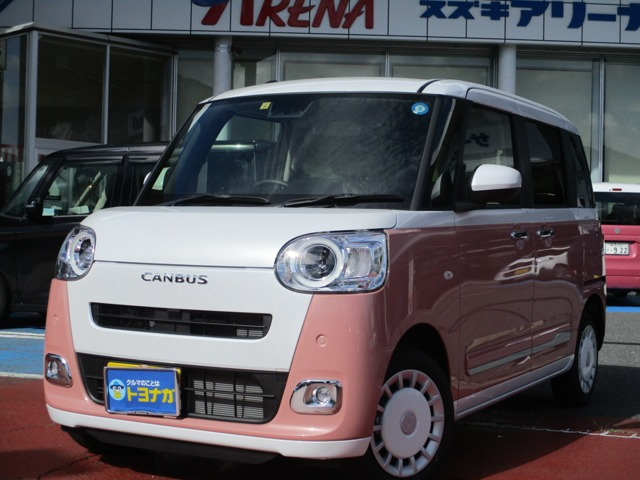 【諸費用コミ】:★群馬県★トヨナガ★ 令和4年 ムーヴキャンバス ストライプス Gターボ 4WD ナビTV Bカメラ