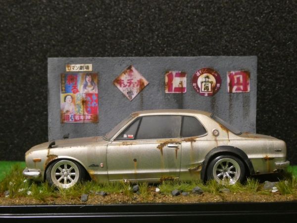  Showa Retro 1/32 NISSAN Skyline 2000GT-R Hakosuka .. geo лама конечный продукт с футляром 