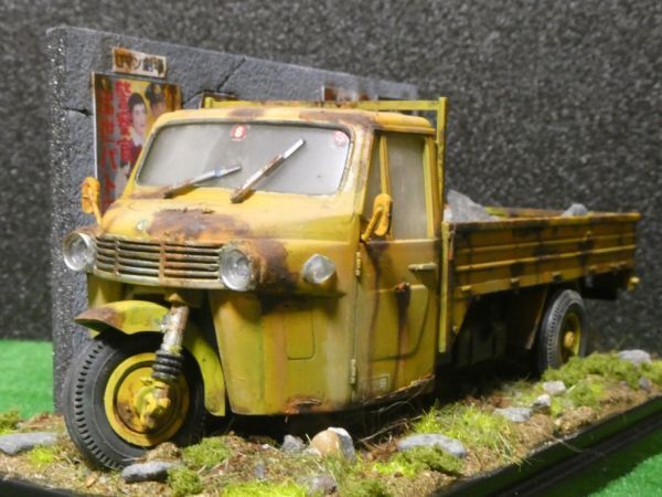  Showa Retro 1/32 DAIHATSU CM10T три колесо грузовик .. geo лама конечный продукт с футляром 