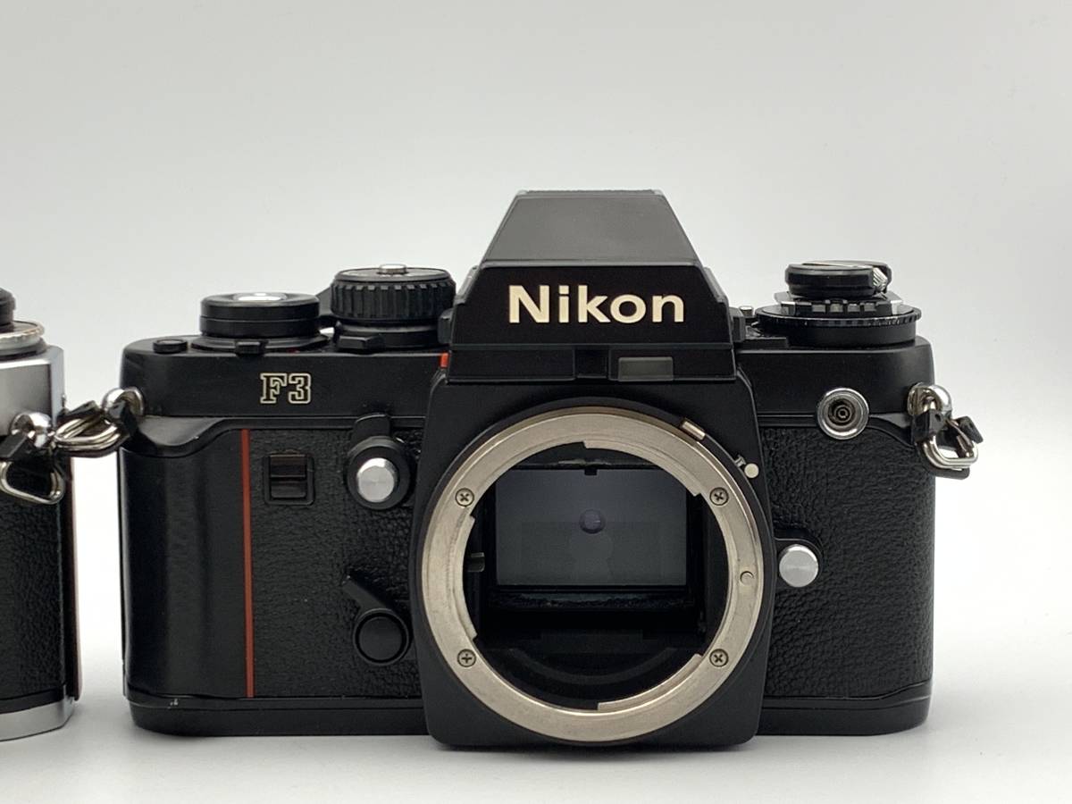 Nikon F3 ボディ / Nikon FE2 ボディ + Ai-s Nikkor 50mm f1.4 レンズ ニコン 一眼レフ フィルムカメラ 2点 ジャンク_画像3