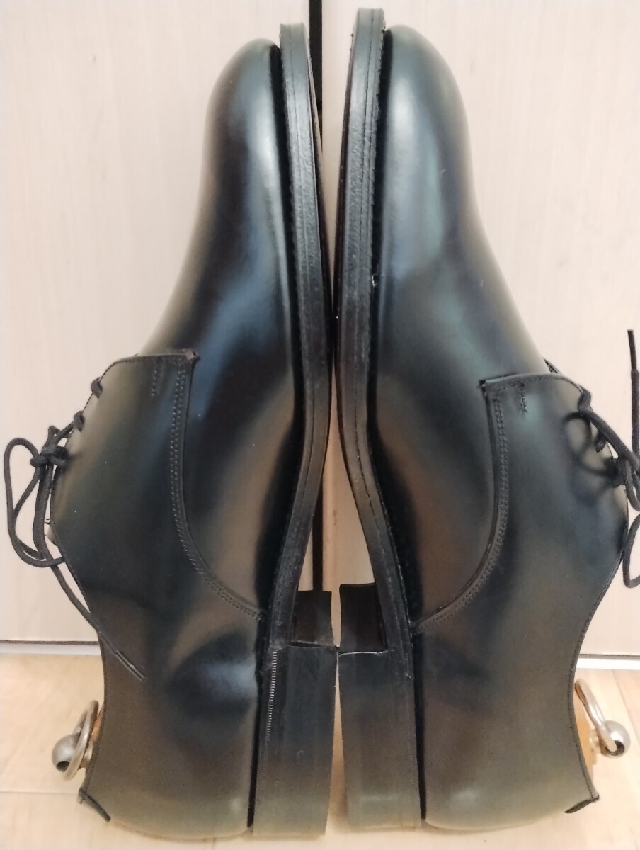 新品未使用 サンダース プレーントゥ ダービー 黒 UK 9 27.5 英国製 1994年製 ビンテージ 官給品 デッドストック 革靴 イギリス軍_画像7