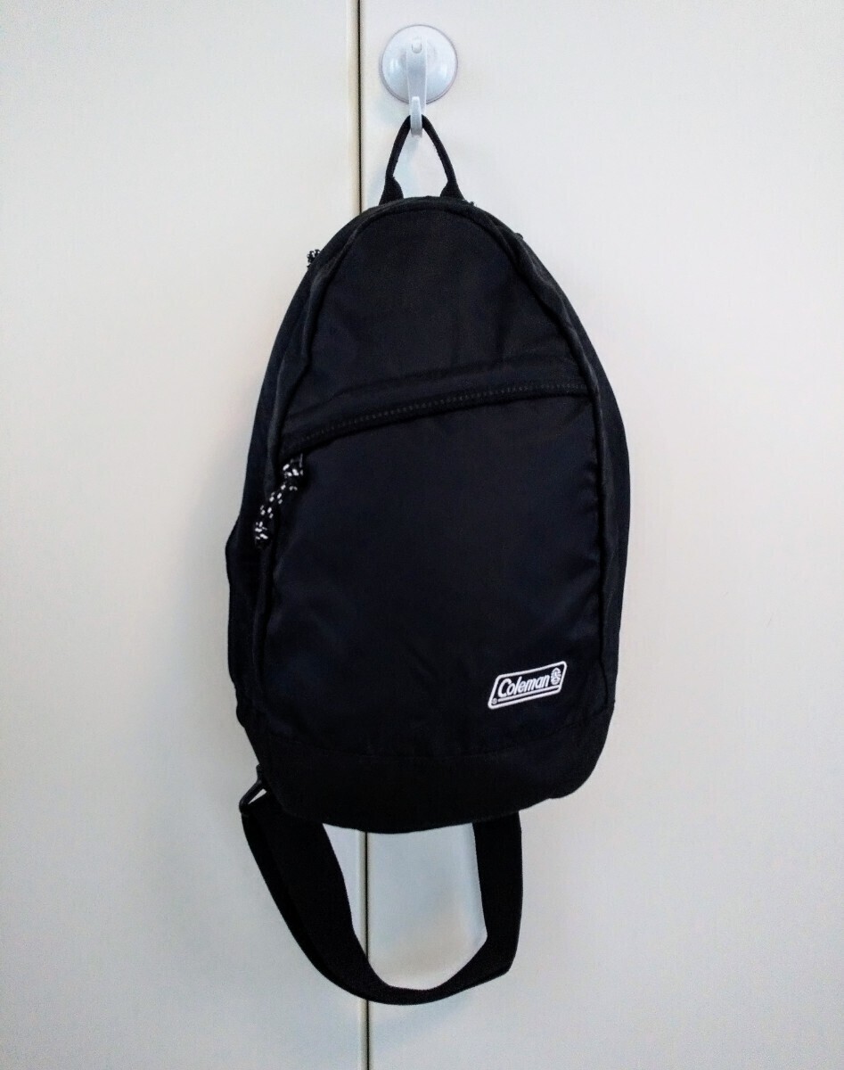 [ regular goods ]Coleman/ Coleman War car sling bag Black/ black diagonal .. shoulder bag one shoulder black man woman 2000037745