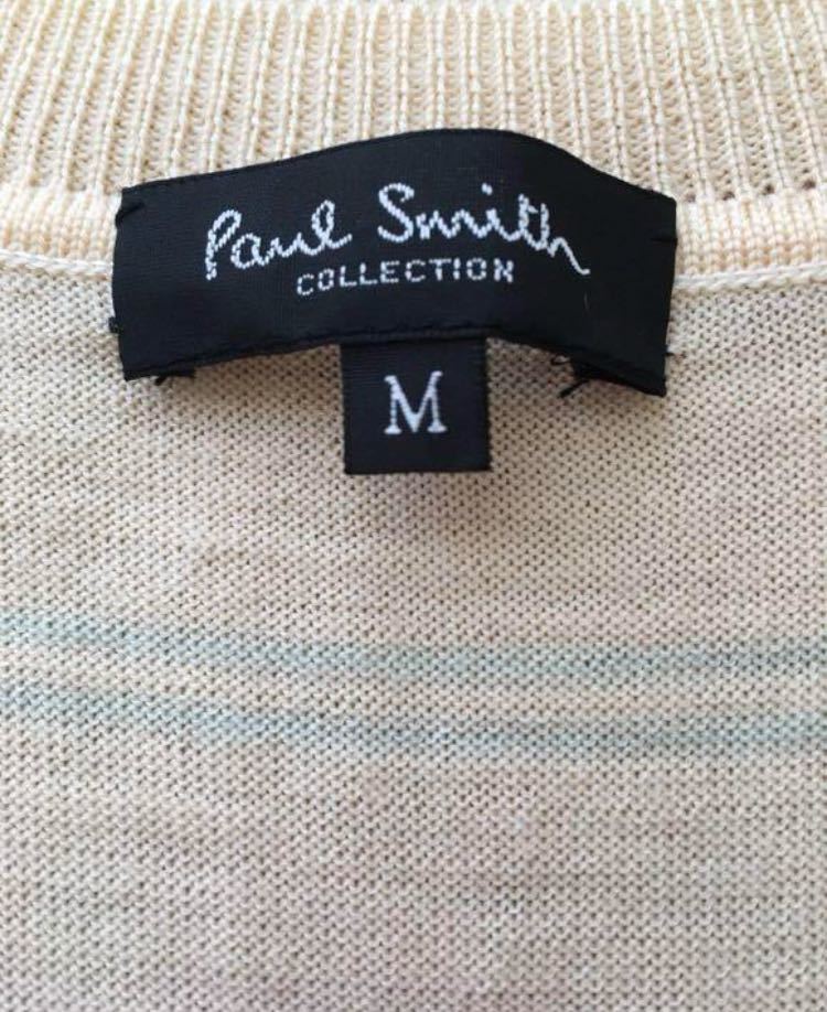 ニットベスト ◆ ポールスミス　サイズＭ　Paul smith ベスト　ニット Vネック_画像2