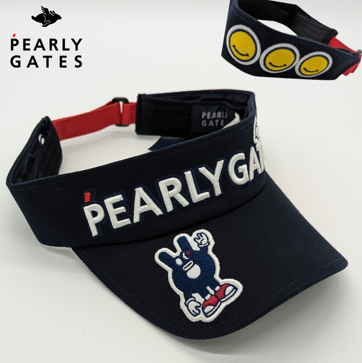 ★新品正規品 PEARLYGATES/パーリーゲイツ どうしちゃたの無地 ツイルバイザー (UNISEX) 超レアモデル !_画像1