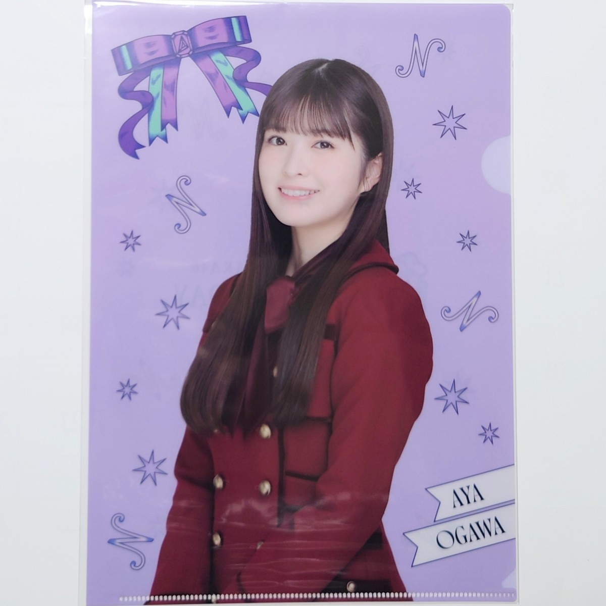 乃木坂46 〈小川彩〉12th YEAR BIRTHDAY LIVE グッズ 特典 【クリアファイル】 _ バスラ WEB SHOP 限定の画像1