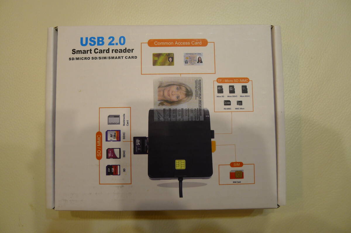 ★大幅値下げ！新品★マイナカード SMART CARD/SD/MICRO SD/SIM 対応★家で簡単確定申告★接触式 IC カードリーダー USB 2.0★e-TAX 対応★_画像9