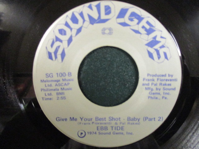 Ebb Tide ： Give Me Your Best Shot - Baby 7'' / 45s ★ Philly Vocal Group ☆ 5点で送料無料_画像1