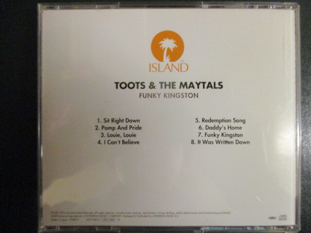 ◆ CD ◇ Toots & The Maytals ： Funky Kingston (( Reggae ))(( Sit Right Down / Redemption Song_画像2