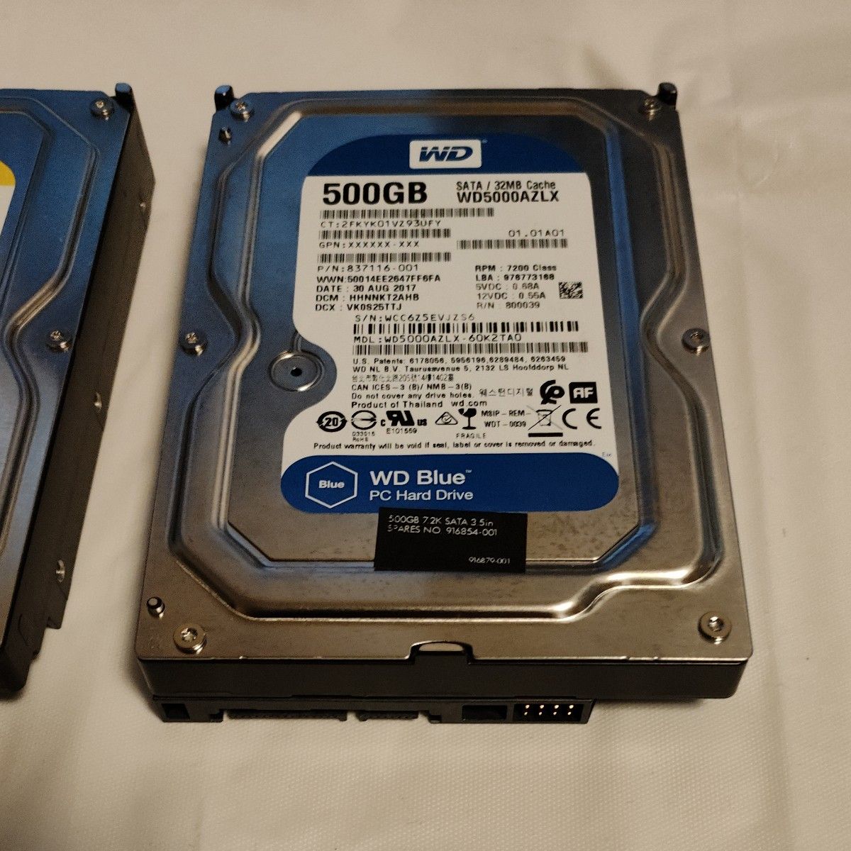 WD SATA HDD Blue Yellow 500GB 2個 1tb 1000gb HDD