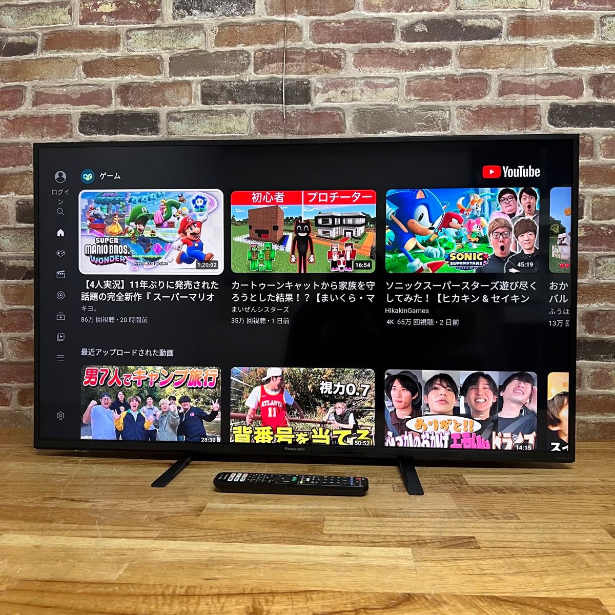 パナソニック 40V型 4Kダブルチューナー内蔵 液晶テレビ TH-40JX750 スマートビエラ ネット動画 2021年製