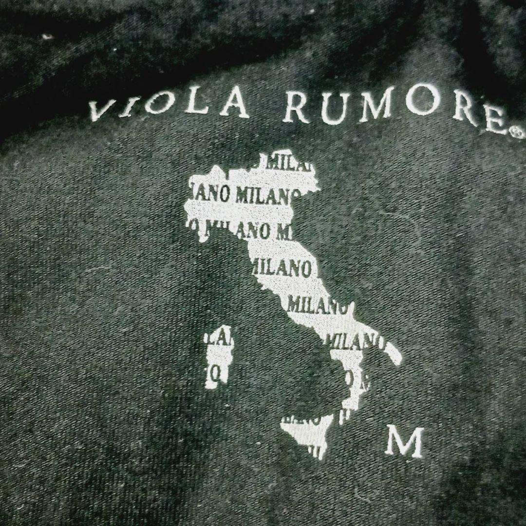 未使用級◎VIOLA RUMORE ヴィオラルモーレ Tシャツポロシャツ2枚セット イタリア MADE IN ITALY 黒 ブラック カジュアル モード系 渋谷系_画像4