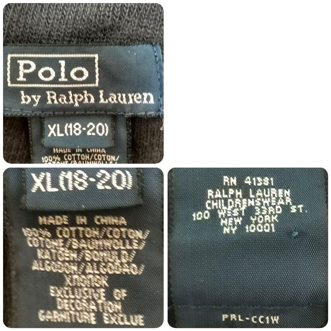 希少XL◎Polo Ralph Lauren ポロラルフローレン ハーフジップアップニット セーター 刺繍 ビッグポニー vintage カジュアル メンズ グレー_画像9