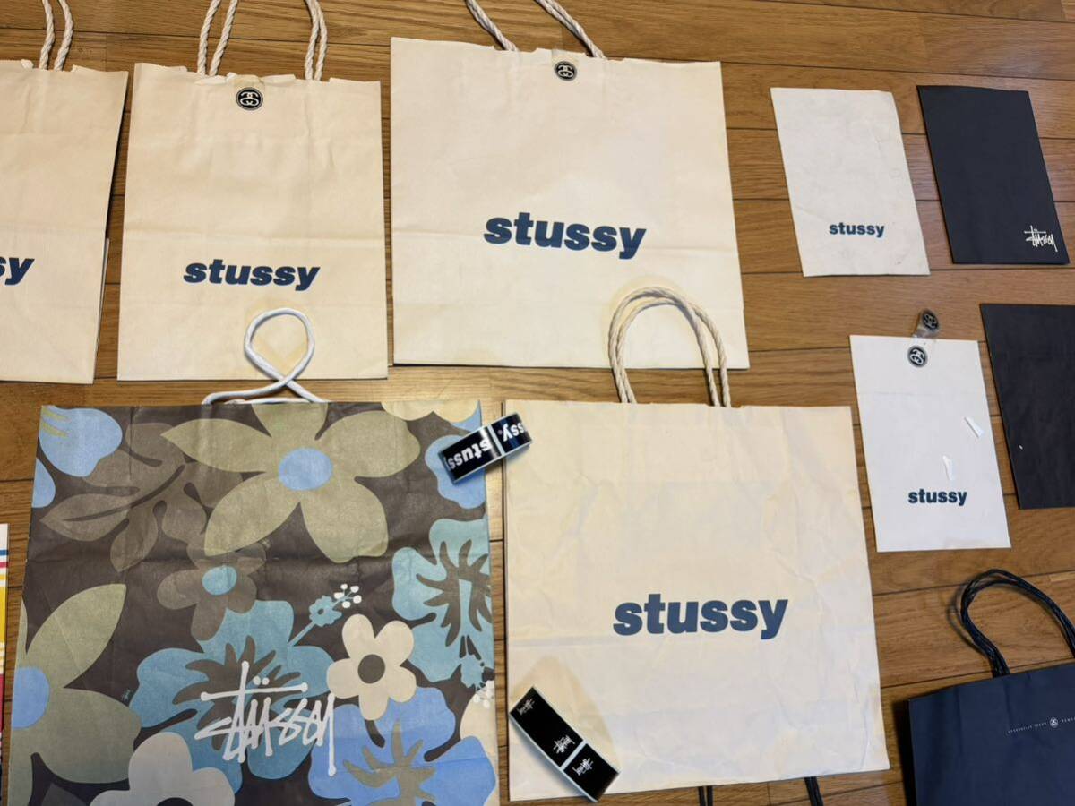 STUSSY OLD 非売品 ショッパー SET ヴィンテージ チャプト 紙袋 S2Cマニア ステューシー 1990-2005 ノベルティ ステッカー藤原ヒロシnigo_画像3