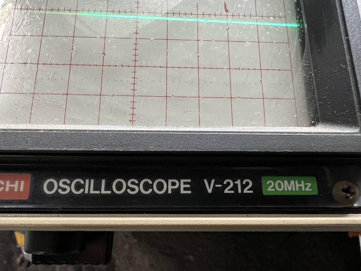 日立/HITACHI/oscilloscope/オシロスコープ/V-212型/２０MHｚ/通電確認済み_画像3