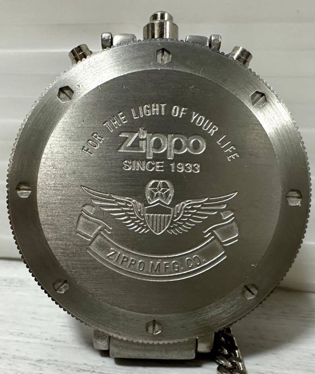 ■希少レア■ ZIPPO zippo ジッポ 懐中時計 クロノグラフ レトロ アンティーク ヴィンテージ 時計 ジャンク_画像2