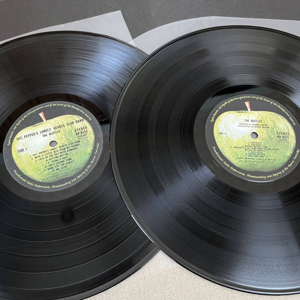 【国内盤】THE BEATLES ザビートルズ ホワイトアルバム / 2LP 2枚組レコード / AP8570 / ライナー無 / 洋楽ロック No.232133 /の画像7