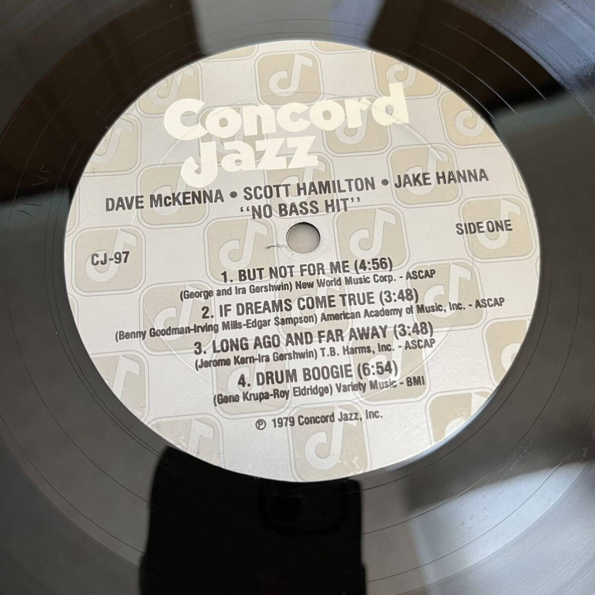 【US盤米盤】DAVE McKENNA SCOTT HAMILTON JAKE HANNA NO BASS HIT / LP レコード / CJ97 / ジャズ /_画像10