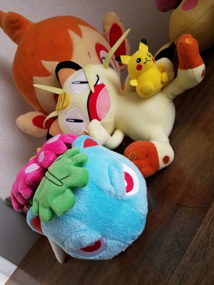 当時物 ポケモン ぬいぐるみ まとめて セット ピカチュウ 初期 初代 旧 ポケットモンスター ミニ サイズ BANDAI NINTENDO POKEMON 景品 _画像6