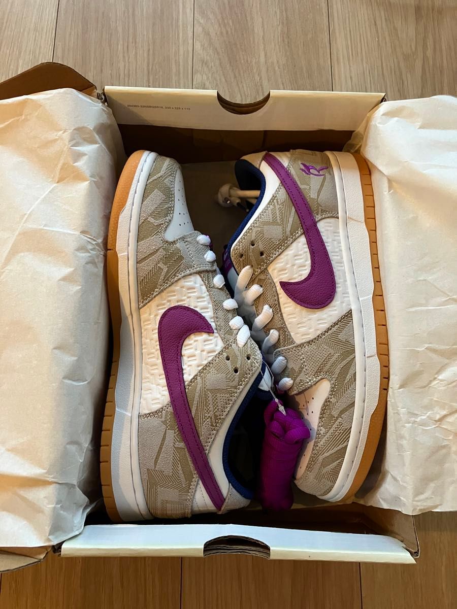 Nike SB Dunk Low PRM "Pure Platinum and Vivid Purple" 27.5cm