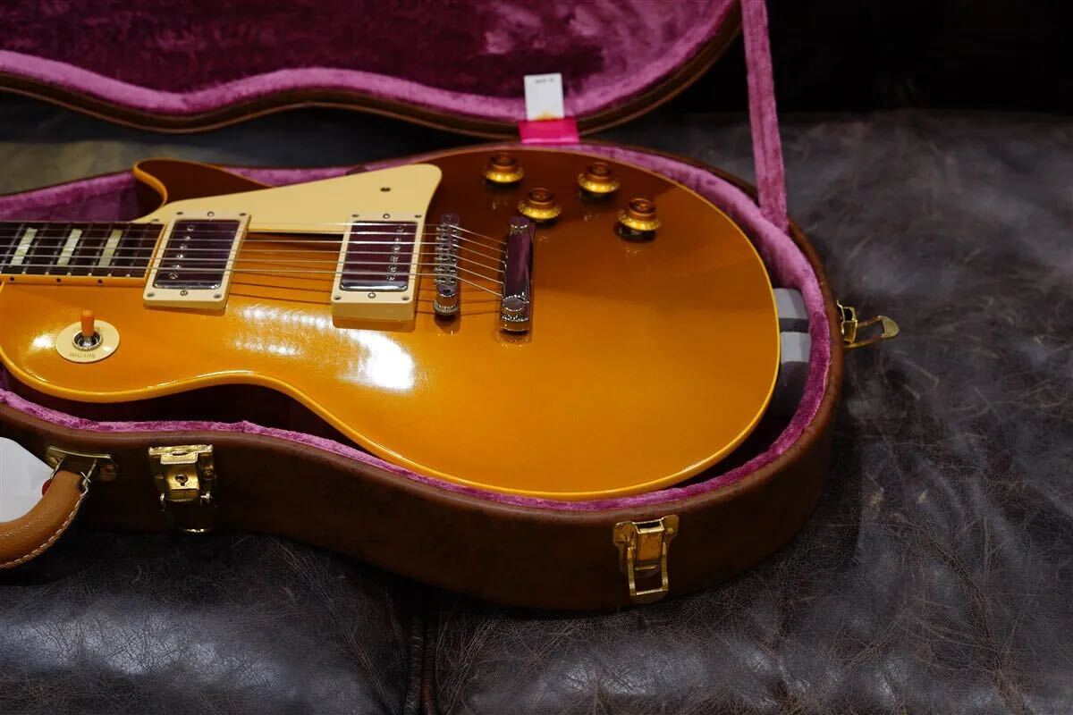 True Historic 1957 Les Paul Gold Top Reissue Flame Top - Vintage Antique Gold ゴールドトップでは希少なフレイムメイプルトップ_画像2