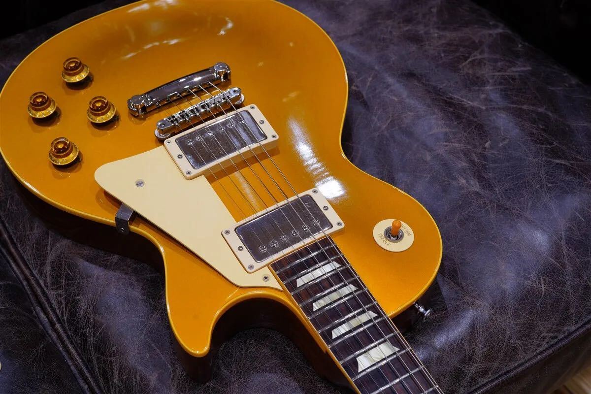 True Historic 1957 Les Paul Gold Top Reissue Flame Top - Vintage Antique Gold ゴールドトップでは希少なフレイムメイプルトップ_画像5